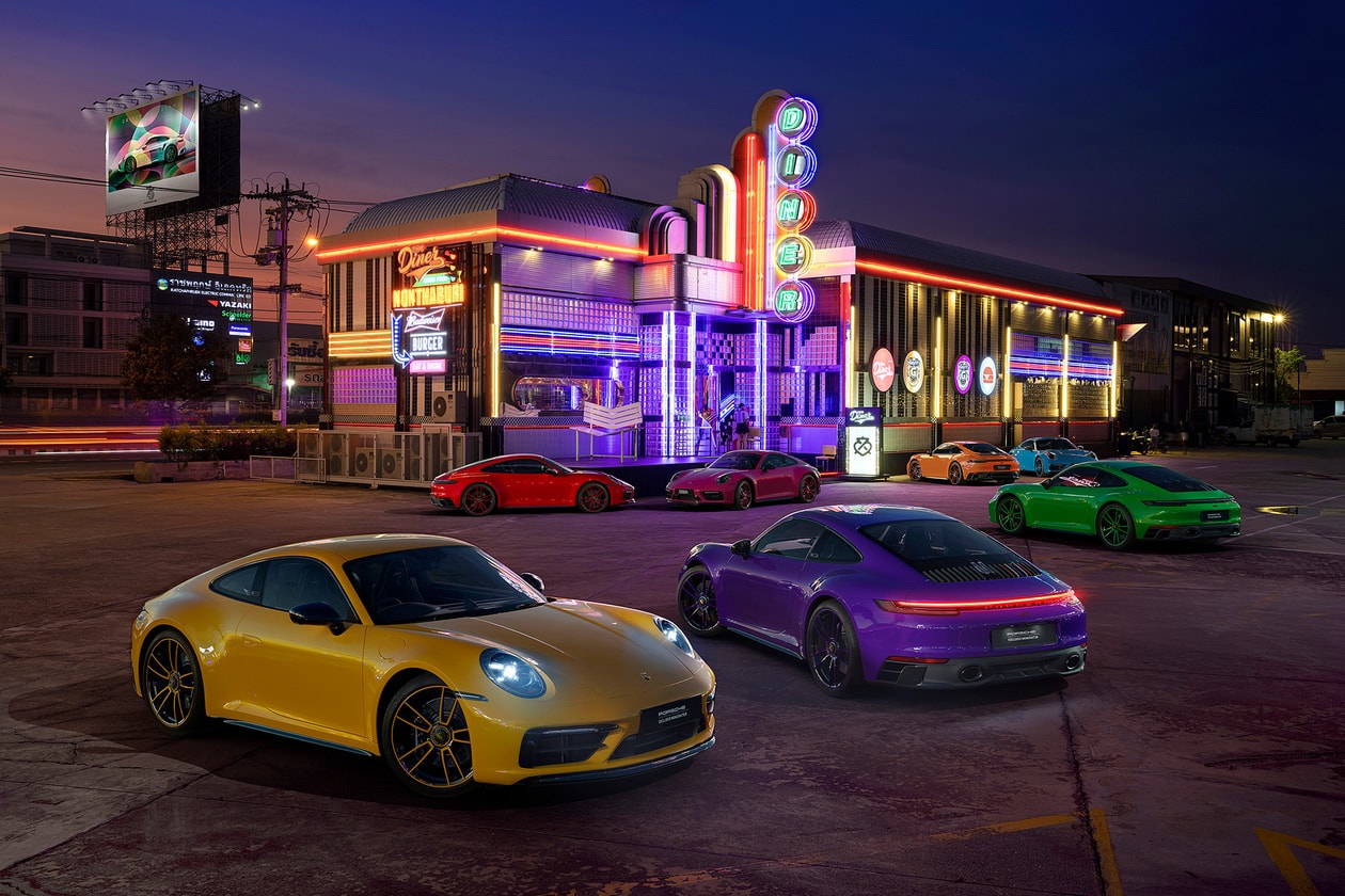 Porsche 911 Carrera GTS Thailand Edition 30 Years anniversary yellow pink green orange blue purple red