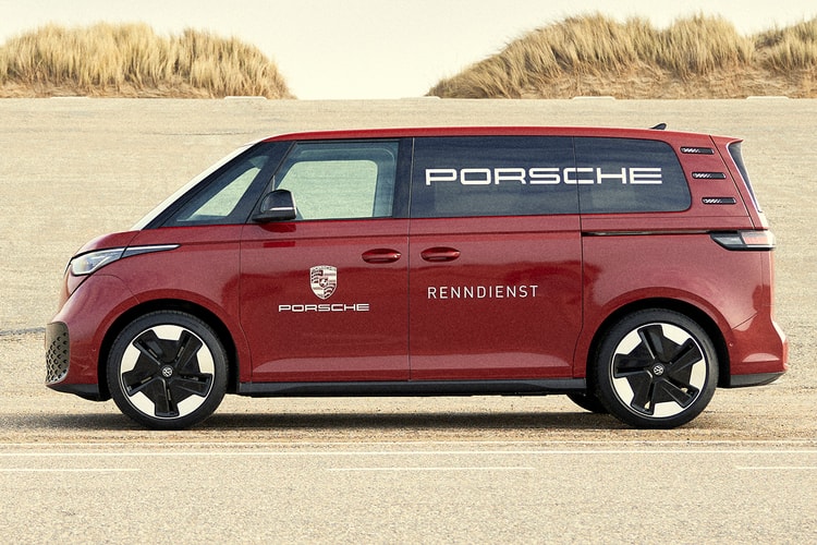 Porsche Re-Makes Its Renndienst Van Using Volkswagen's ID.Buzz Electric Bus