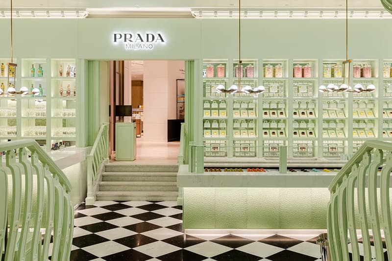 Prada Cafe Opens in Harrods Announcement caffe marchesi milan coffee shop london uk luxury department store west end tea lunch dinner breakfast aperitivo negroni cocktails milan wes anderson