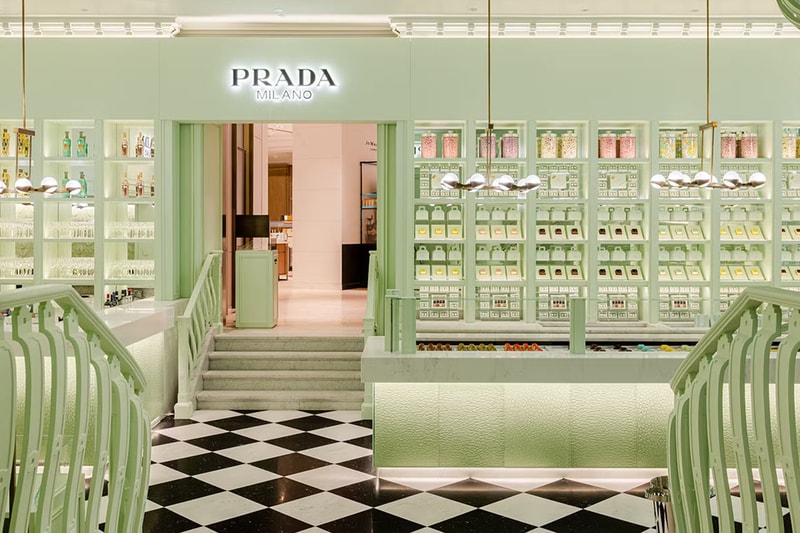 Prada Cafe Opens in Harrods Announcement