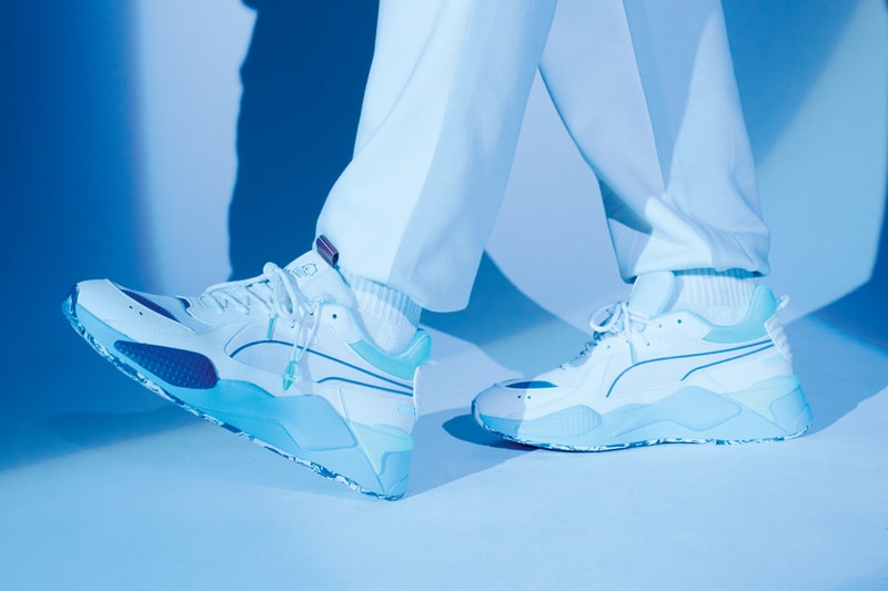 PUMA FINAL FANTASY XIV Online Slipstream RS-X Sneakers Unboxing white blue black purple esports gaming 