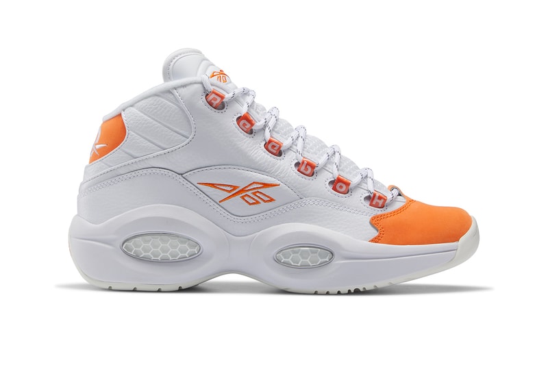reebok question mid orange toe white HR1049 release date info store list buying guide photos price allen iverson