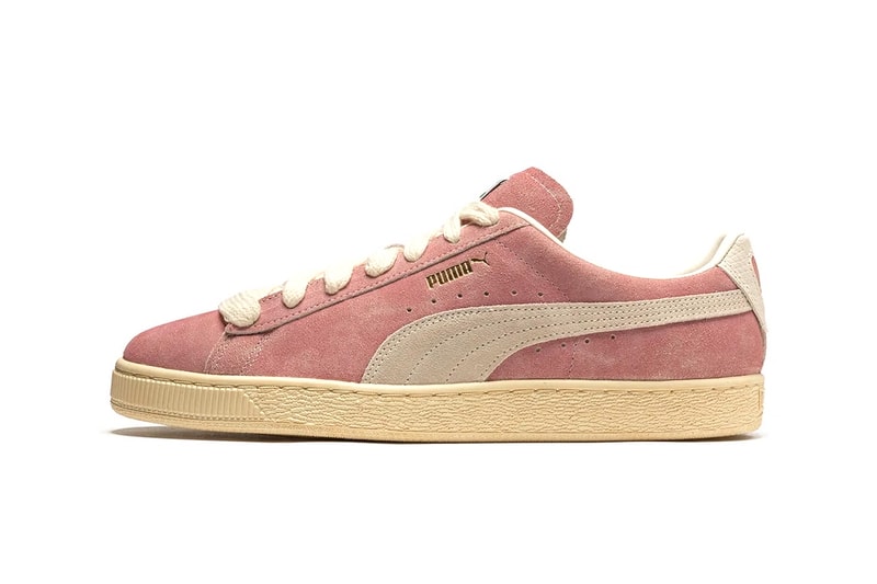 Official Look at the Rhuigi x Puma Suede "B-Boy" In Celebration of 50 Years of Hip-Hop release date april 1 april fools 391333-01 American Beauty/Pristine millennial pink 