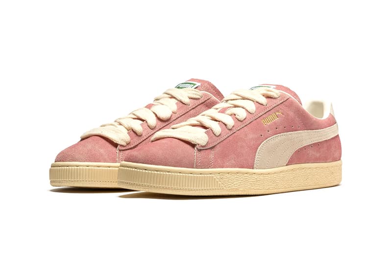 Official Look at the Rhuigi x Puma Suede "B-Boy" In Celebration of 50 Years of Hip-Hop release date april 1 april fools 391333-01 American Beauty/Pristine millennial pink 