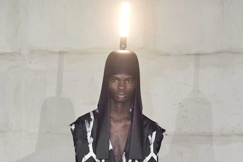 Light up Your Look With Rick Owens' FW22 "STROBE" AMUN and HEDJET Lamp Helmets