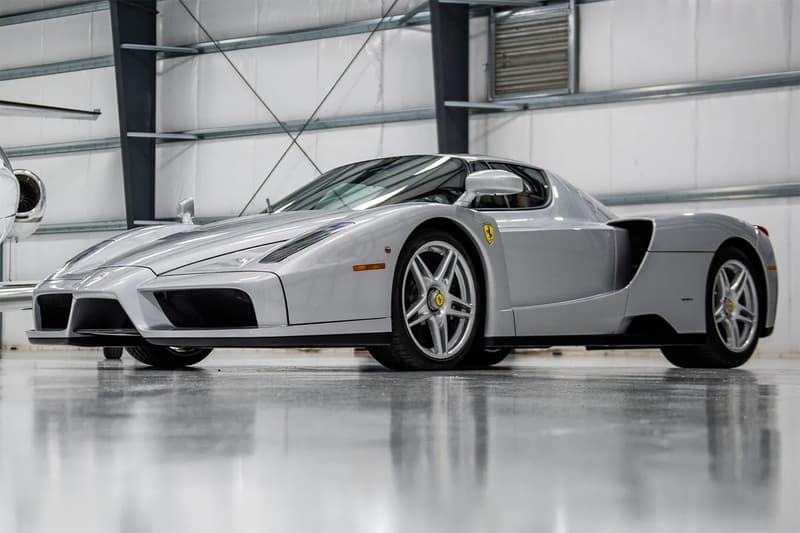 rm sothebys 2003 ferrari enzo silver auction wrappings info bid 