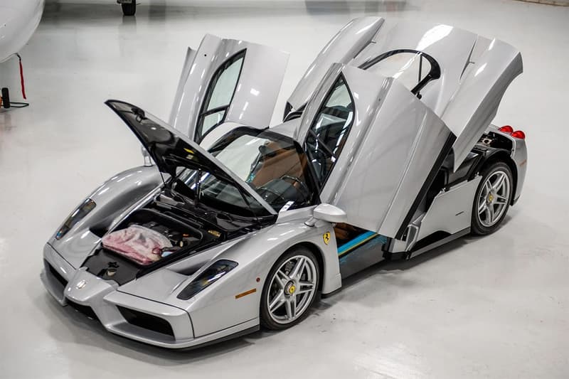 rm sothebys 2003 ferrari enzo silver auction wrappings info bid 