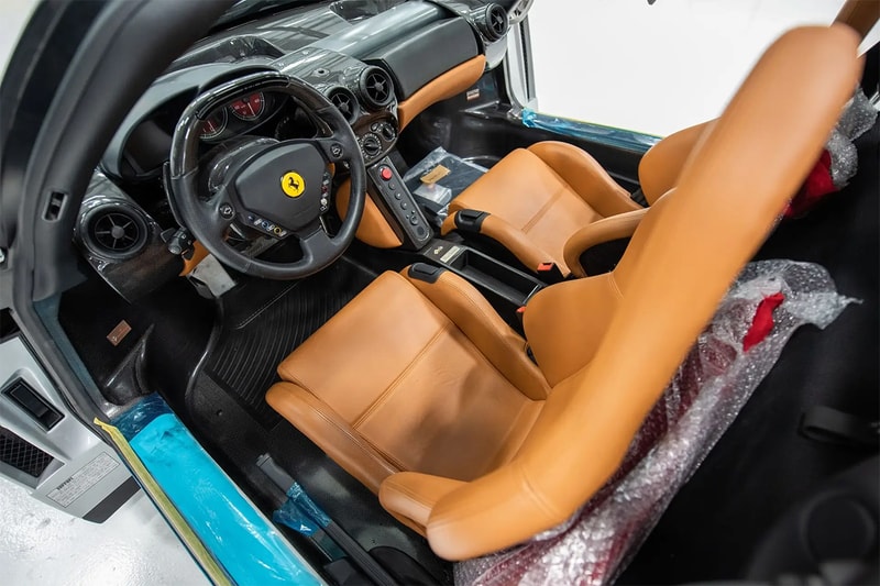 rm sothebys 2003 ferrari enzo silver auction wrappings info bid 