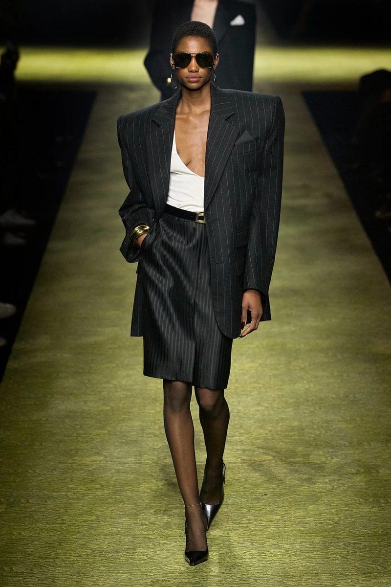 Saint Laurent Winter 2023 Runway Show Anthony Vaccarello Paris Fashion Week FW23 Collection Womenswear PFW