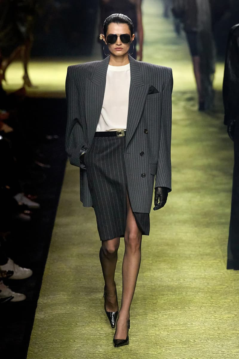 Saint Laurent Winter 2023 Runway Show Anthony Vaccarello Paris Fashion Week FW23 Collection Womenswear PFW