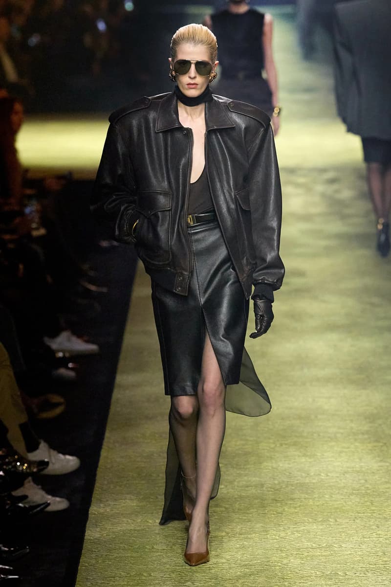 Saint Laurent Winter 2023 Runway Show Anthony Vaccarello Paris Fashion Week FW23 Collection Womenswear PFW