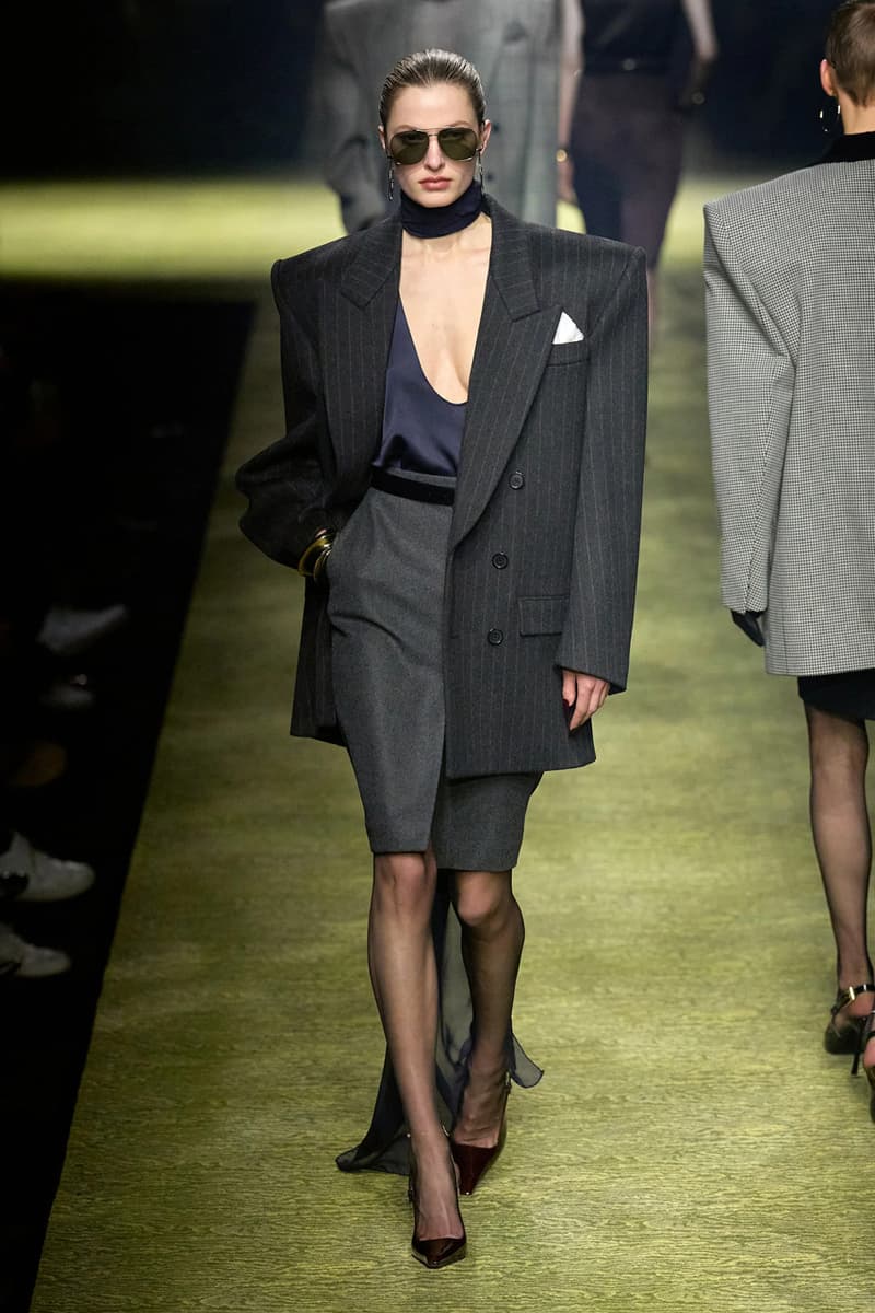 Saint Laurent Winter 2023 Runway Show Anthony Vaccarello Paris Fashion Week FW23 Collection Womenswear PFW