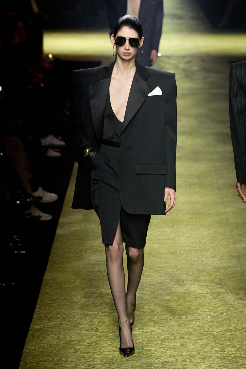 Saint Laurent Winter 2023 Runway Show Anthony Vaccarello Paris Fashion Week FW23 Collection Womenswear PFW
