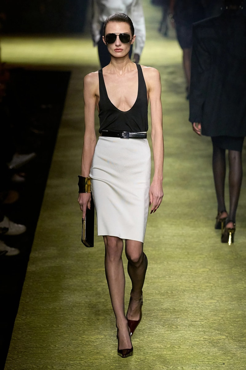 Saint Laurent Winter 2023 Runway Show Anthony Vaccarello Paris Fashion Week FW23 Collection Womenswear PFW