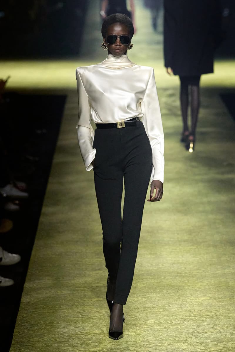 Saint Laurent Winter 2023 Runway Show Anthony Vaccarello Paris Fashion Week FW23 Collection Womenswear PFW