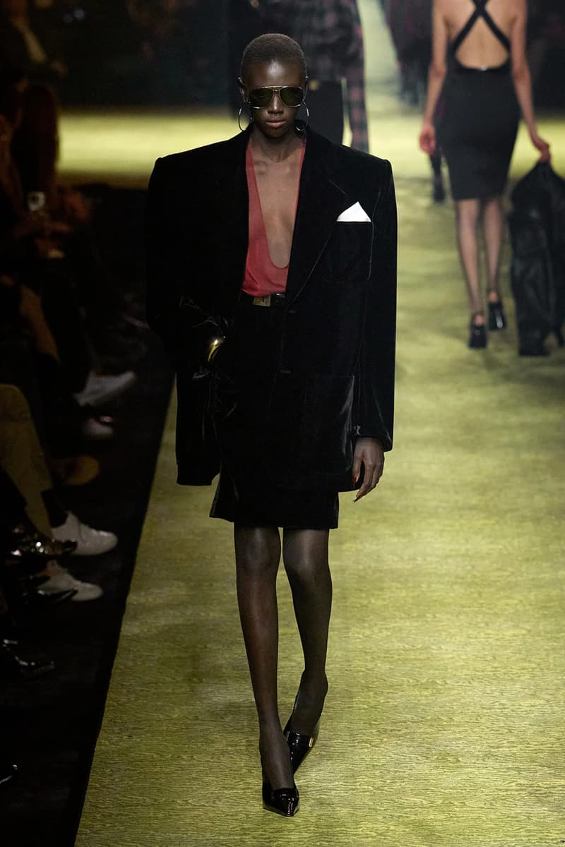 Saint Laurent Winter 2023 Runway Show Anthony Vaccarello Paris Fashion Week FW23 Collection Womenswear PFW