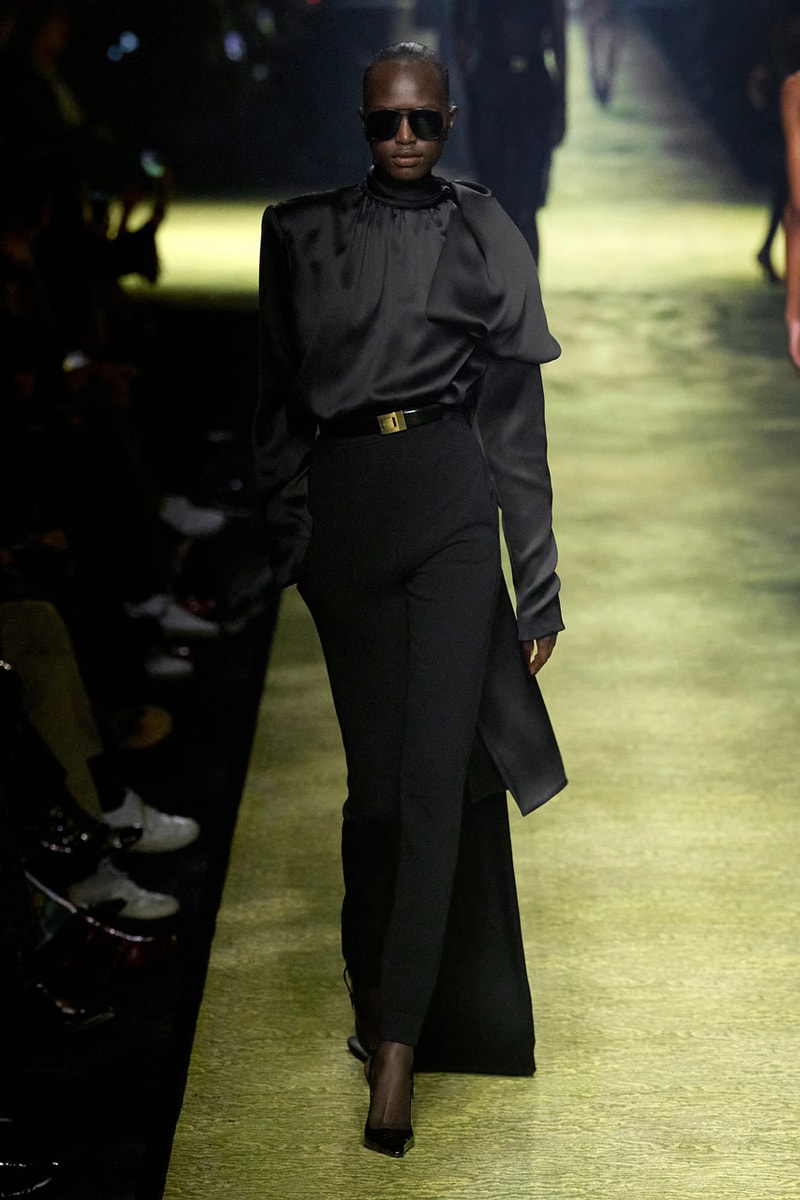 Saint Laurent Winter 2023 Runway Show Anthony Vaccarello Paris Fashion Week FW23 Collection Womenswear PFW