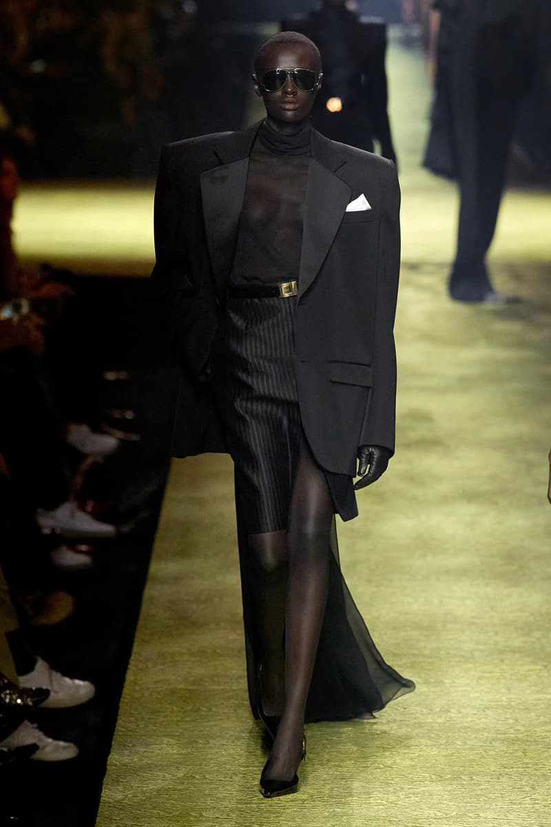 Saint Laurent Winter 2023 Runway Show Anthony Vaccarello Paris Fashion Week FW23 Collection Womenswear PFW