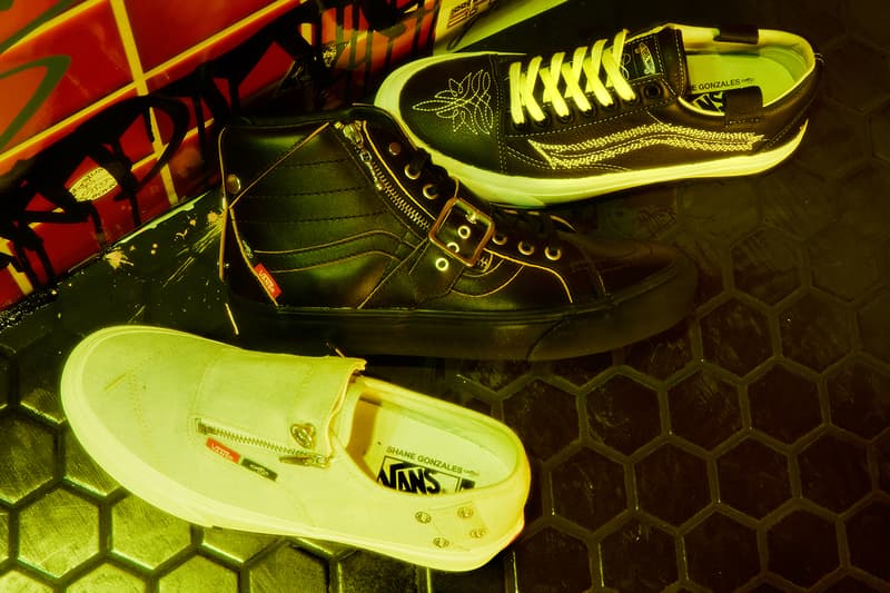 Shane Gonzales Vault by Vans First Collaboration Release Info Star Spangled Glamour Date Buy Price Old Skool Authentic Zip Sk8-Hi Reissue Strap VLT LX MIDNIGHT STUDIOS