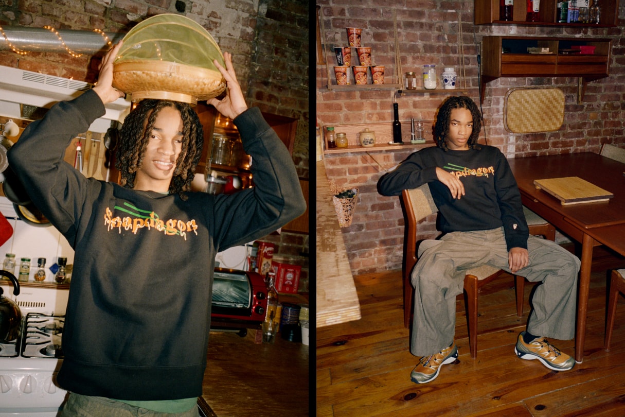 Snapdragon and Carrots Sweatshirt Collaboration black orange green streetwear hypebeast giveaway instant noodles ramen soo