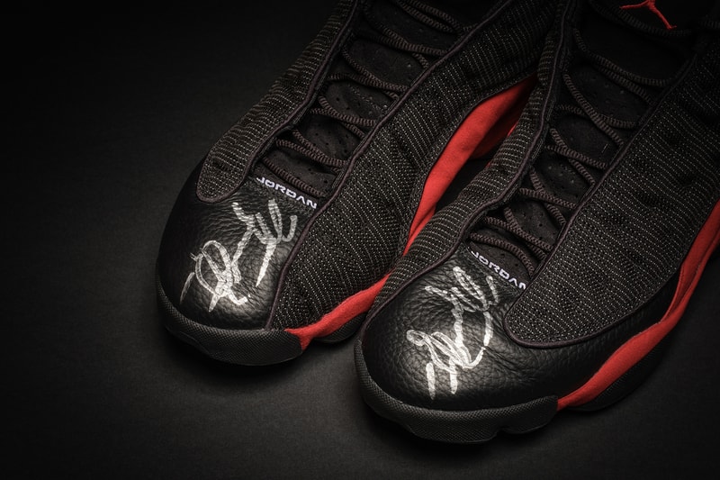 Michael Jordan's 1998 NBA Finals Sneakers Are Hitting the Auction Block sothebys air jordan 13 the last dance chicago bulls nike world record aj13
