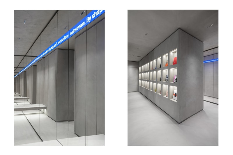spectrum concept store milan graffiti modularity storage streetwear utilitarianism retail space design interior immersive 