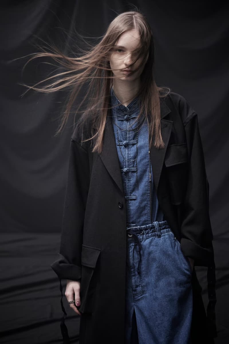 SYTE Spring Summer 2023 Artisanal Cllection Lookbook biker workwear military blue black denim coats jackets tops 