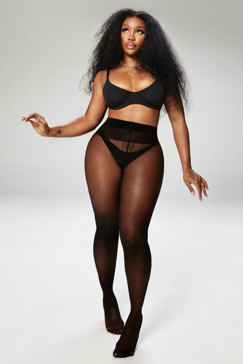 SZA Stars in New SKIMS Campaign lingerie shapewear kim kardashian sos tour omar apollo 