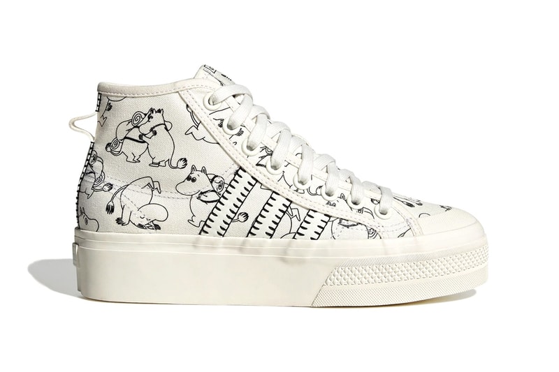Moomin x adidas Stan Smith Collaboration ID6646 release tove jansson hippopotamus japan anime finnish comic strip character ID4207 adilette slide HQ8949 hypeturf adventure Nizza High ID4205