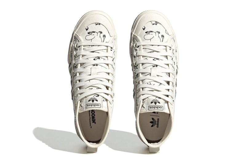 Moomin x adidas Stan Smith Collaboration ID6646 release tove jansson hippopotamus japan anime finnish comic strip character ID4207 adilette slide HQ8949 hypeturf adventure Nizza High ID4205
