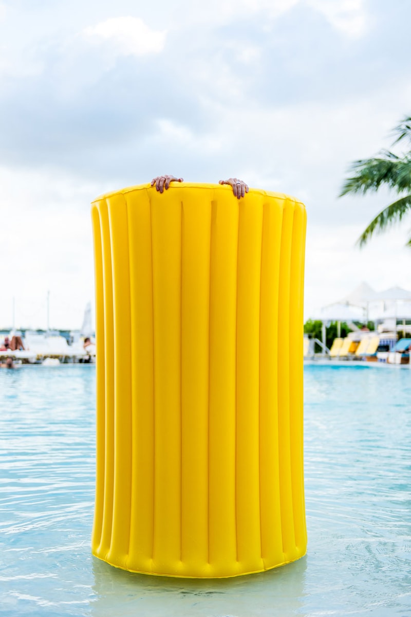 The Standard Hotel Jumbo Swimming Pool Inflatable Design Pasta Italian Lasagna Macaroni Food 