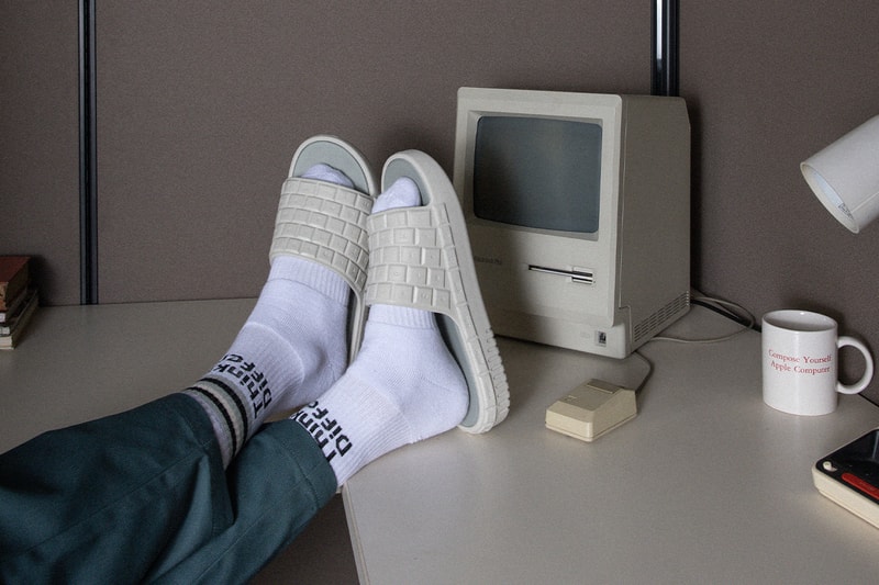 Thinking Different Alfaz Syam Keyboard Slides Release Information details footwear collaboration skatesuckers