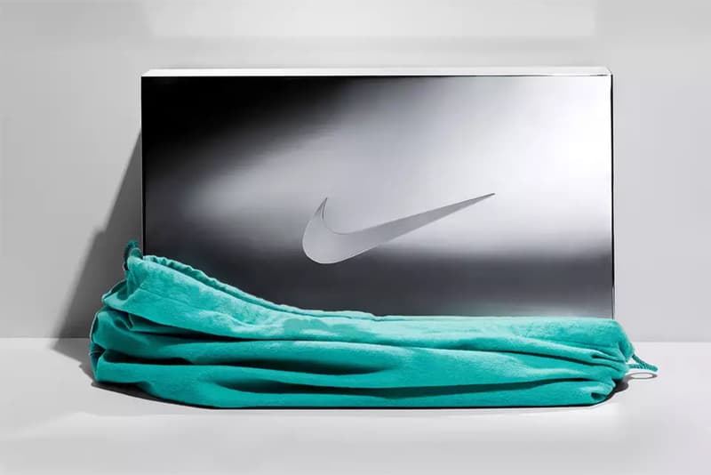 tiffany & co nike air force 1 low silver shoe box photos 