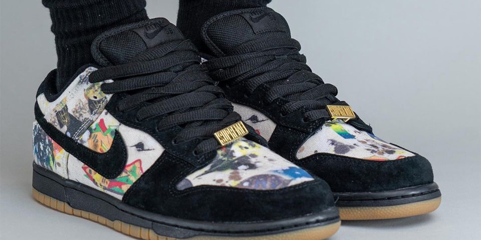 The Supreme x Nike SB Dunk Low "Rammellzee" Releases Next Week