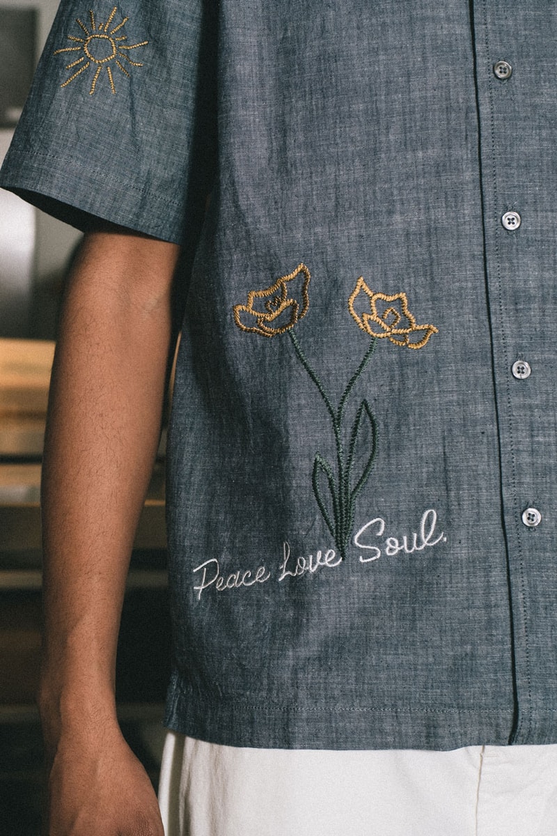 Universal Works Flower Mountain Spring Summer 2023 Collaboration Collection Footwear Apparel 