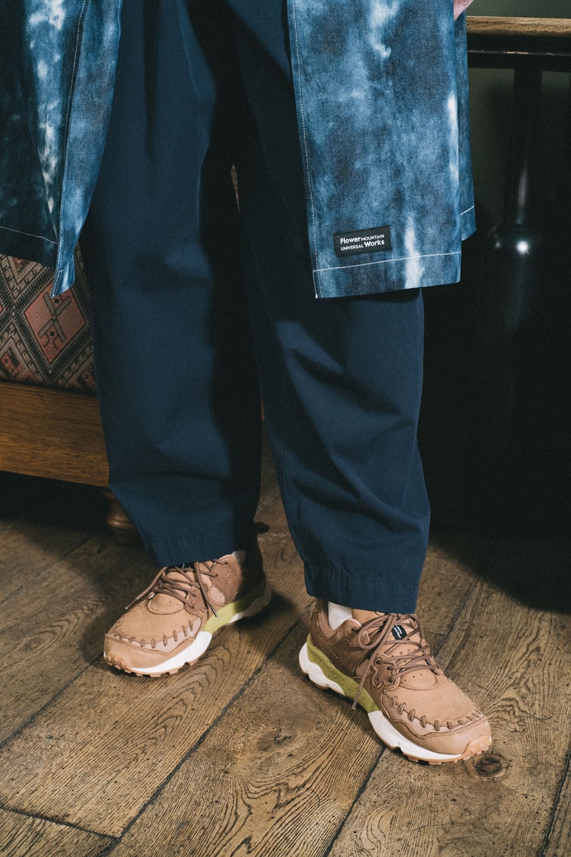 Universal Works Flower Mountain Spring Summer 2023 Collaboration Collection Footwear Apparel 