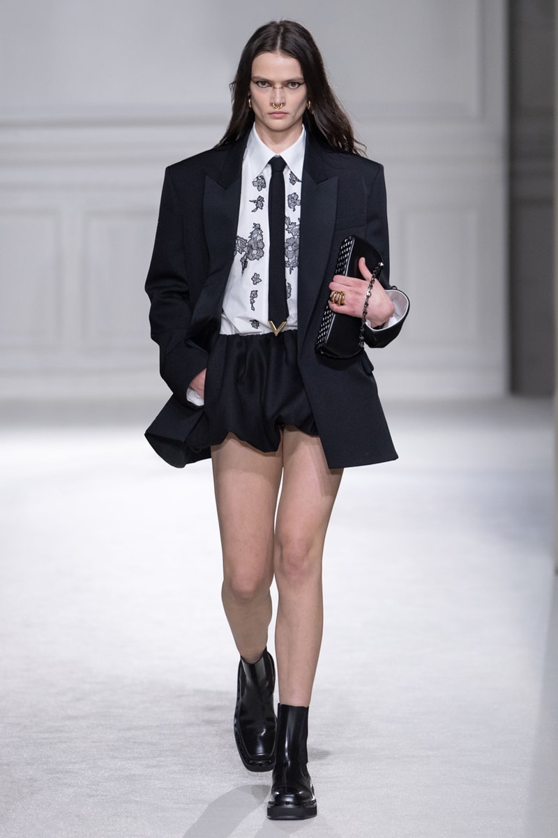 Valentino Fall Winter 2023 "Black Tie" Collection Runway Show Pierpaolo Piccioli Paris Fashion Week FW23 PFW Mens Womens Rock Stud