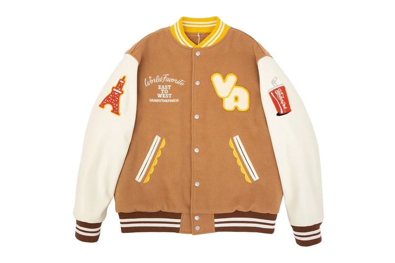 Vandy The Pink Drops New Burger Varsity Jacket hoodie trainer member ring plush toy release info date price