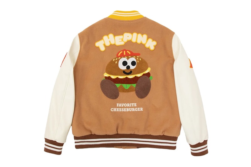 Vandy The Pink Drops New Burger Varsity Jacket hoodie trainer member ring plush toy release info date price
