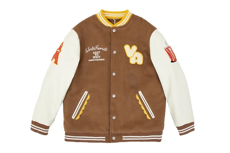 Vandy The Pink Drops New Burger Varsity Jacket hoodie trainer member ring plush toy release info date price