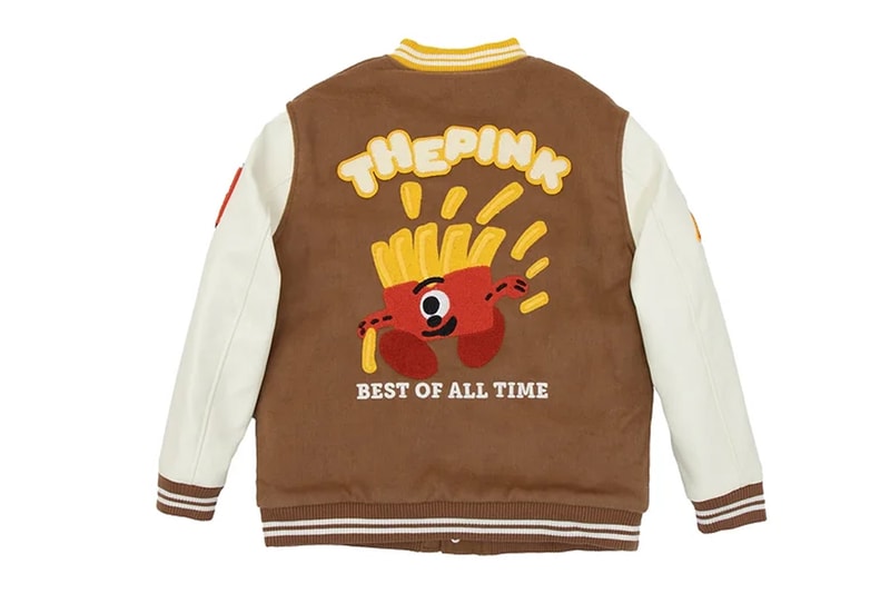 Vandy The Pink Drops New Burger Varsity Jacket hoodie trainer member ring plush toy release info date price