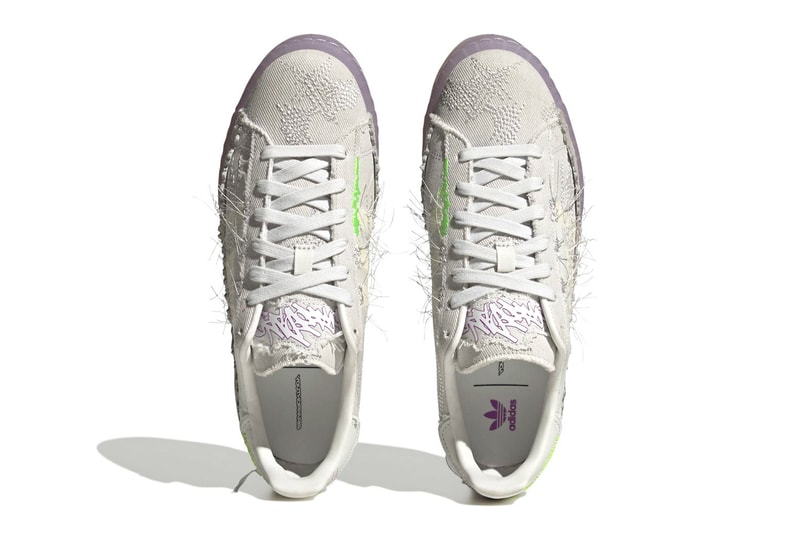 Youth of Paris x adidas Campus 80s Arrives in Second "Crystal White" Colorway black ID6805 grey one-solar green black