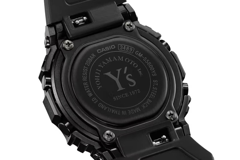 Y's x G-SHOCK GM-S5600YS-1 Watch Release Info