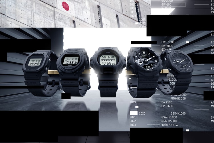 G-SHOCK Reveals 40th Anniversary REMASTER BLACK Watches