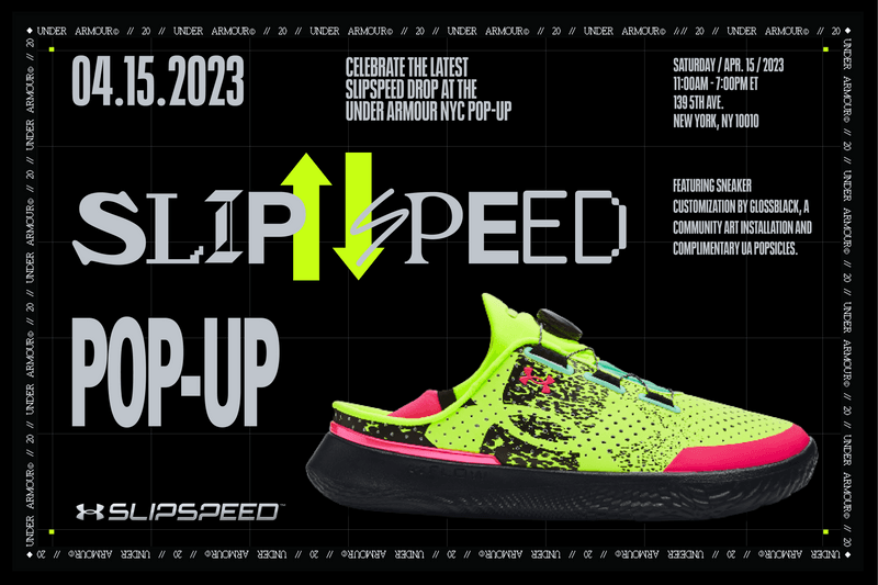 Under Armour Launches New SlipSpeed Colorways at NYC Pop-Up Featuring Personalization Stations