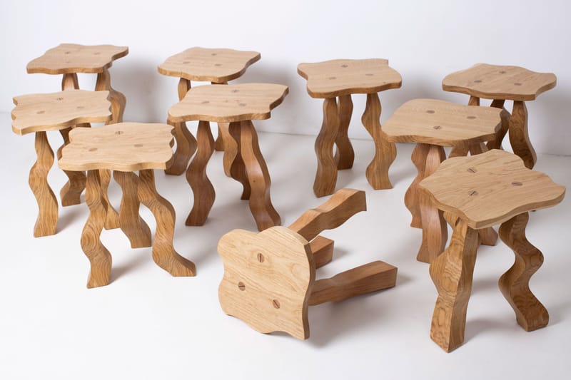 Wilkinson & Rivera Unveil Limited-Edition "Rippled Stool”