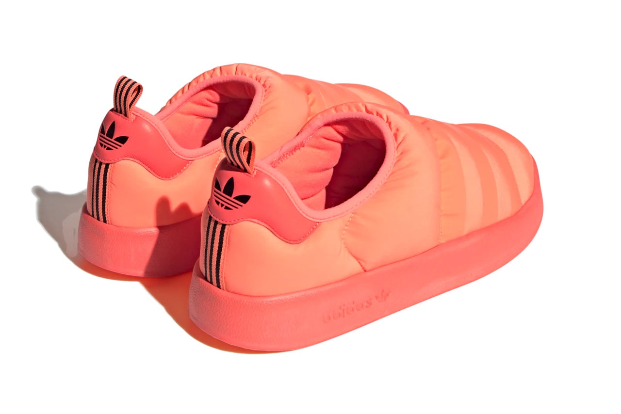 adidas Puffylette Beam Orange Fashion Footwear Three Stripe Shoes Style Orange Bright Cozy Trefoil 