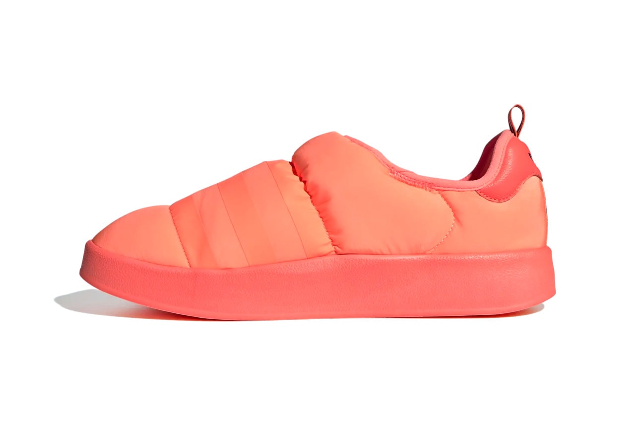 adidas Puffylette Beam Orange Fashion Footwear Three Stripe Shoes Style Orange Bright Cozy Trefoil 