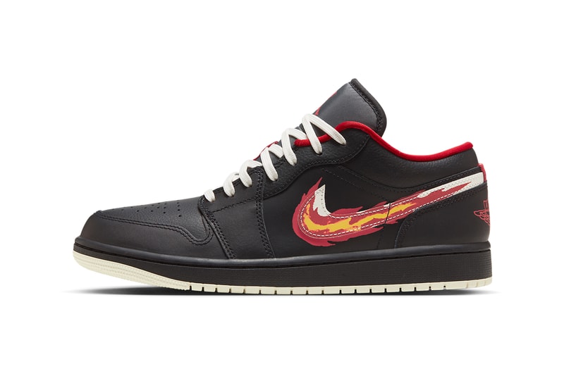Air Jordan 1 Low Born to Fly Black Red FJ7073-010 Release date info store list buying guide photos price