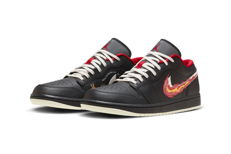 Air Jordan 1 Low Born to Fly Black Red FJ7073-010 Release date info store list buying guide photos price